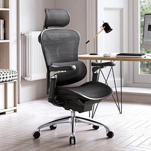 SIHOO C100 Premium R202 эргономичное игровое кресло Cloud White с подставкой для ног