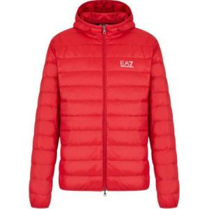 Красная пуховая куртка EA7 для мужчин EMPORIO ARMANI
