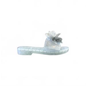 Женские сандалии Kerah Flower Jelly Slide с прозрачными блестками Jessica Simpson, clear sparkle