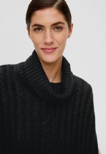 Кардиган OVERSIZED PONCHO s.Oliver BLACK LABEL, черный