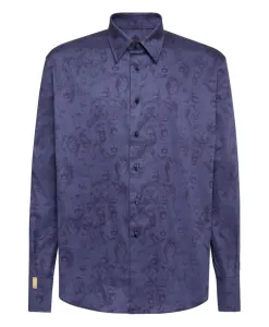 Футболка с изображением льва Billionaire, синий