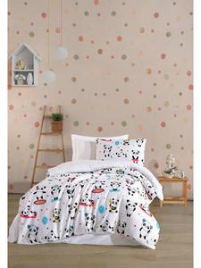 Комплект постельного белья белый/разноцветный Elizabed, 135x200 см