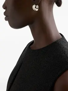 Серьги-кольца Jil Sander, серебристый