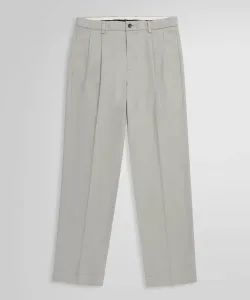 Брюки-чиносы с плиссировкой из эластичного хлопка PLT