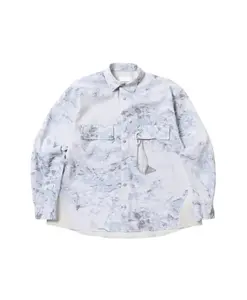 Техническая футболка с длинным рукавом и принтом And Wander, синий