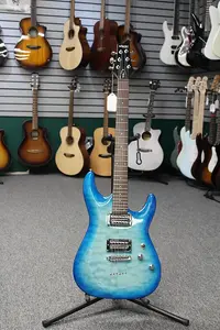 Schecter C-6 Plus 2024 - Океанский синий градиент