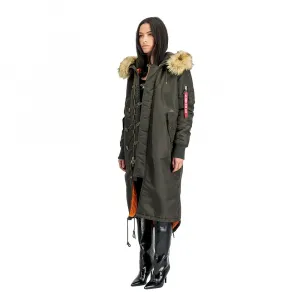 Куртка Alpha Industries Long Fishtail, зеленый