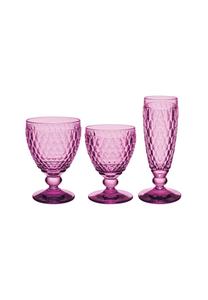 Бокалы для вина и шампанского Villeroy & Boch Boston, 12 предметов, розовый