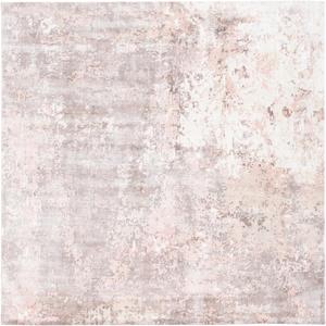 Ковер SAFAVIEH, 214 x 214 см, коллекции Mirage - Pink, ручной работы современный абстрактный Viscose, идеален для помещений с высокой проходимостью в гостиной, спальне (MIR411C)