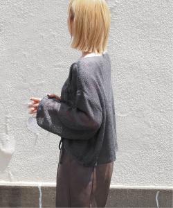 Великолепный/мягкий на ощупь, как мохер, прозрачный вязаный пуловер на шнуровке