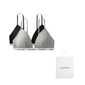 Бюстгальтер Women's 2 Pack Calvin Klein, AN8-Space черный/Coconut серый