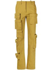 Off-White прямые брюки карго Co Multipocket, желтый