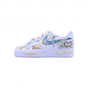 Nike Кроссовки для скейтбординга Air Force 1, унисекс, низкие, синий