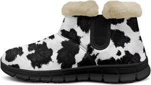 Женские ботильоны на анкл, легкие, с нескользящей подошвой, теплые, удобные для ходьбы, уличные легкие зимние снежные ботинки Eheartsgir, Cow