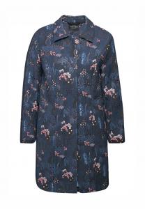 Короткое пальто FLORAL Ulla Popken, темно-синий