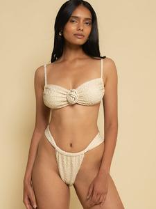 Текстурированный верх бикини Rose Devin Montce, мультиколор