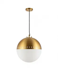 Регулируемый светодиодный подвесной светильник Remy в стиле ар-деко середины века Jonathan Y, gold-tone