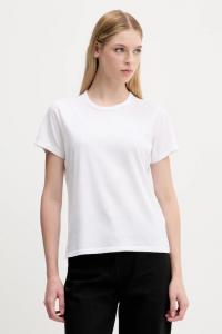 Хлопковая футболка Abercrombie & Fitch, белый