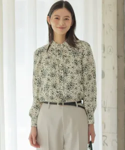 Блузка с мозаичным цветочным принтом Suite, цвет Ivory 5 [502]