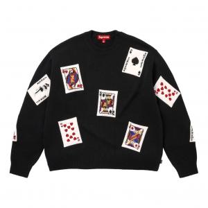 Свитер Supreme FW25 Beaded Cards, черный