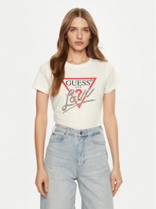 Футболка стандартного кроя Guess, экрю