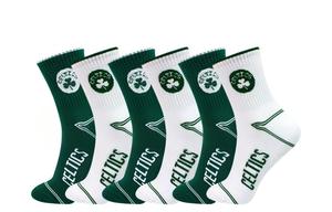 Носки до середины икры Мужские 6 пар НБА, 6 пар (Зеленый+Белый)