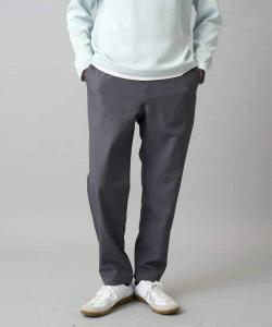 Легкие в уходе/машинная стирка/устойчивые к образованию катышков/эластичные меланжевые твиловые полусвободные брюки Avv, цвет Gray