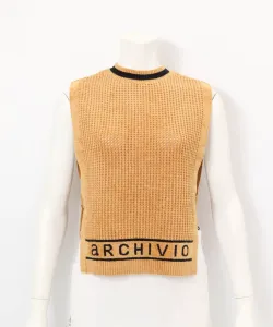 Вязаный сетчатый жилет для торгового центра Archivio, цвет Camel (015)