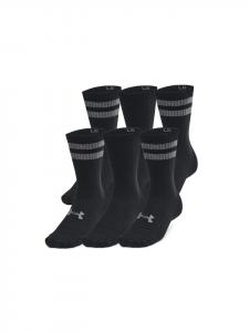 Носки Under Armour Socken UA ESSENTIAL 6PK Crew, черный