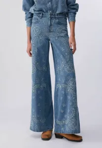 Расклешенные джинсы с вышивкой Liu Jo, Blue