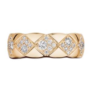 CHANEL 18-каратное золотое кольцо унисекс бежевое