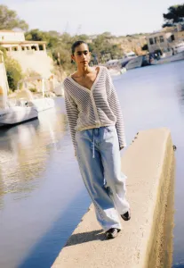 Кардиган bymikala с v-образным вырезом B.Young, Medieval Blue Dot