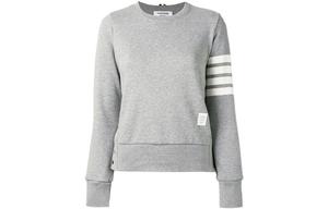 Классический свитшот с петлями и четырьмя полосами Loopback THOM BROWNE, серый