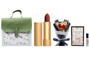 Золотые тюбиковые помады для женщин GUCCI