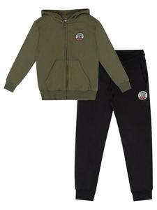 LEONE 1947 APPAREL Детский зимний спортивный костюм "Италия" с капюшоном и молнией