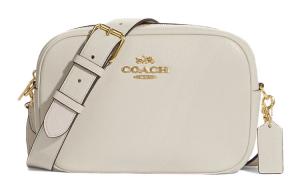 COACH Сумка через плечо из галечной кожи среднего размера женская белая