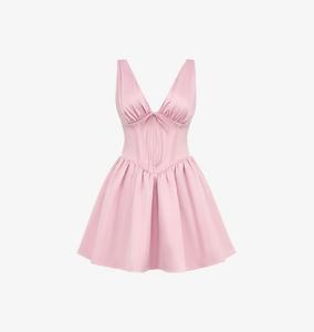 Атласное мини-платье Эммелиетт House Of Cb, розовый