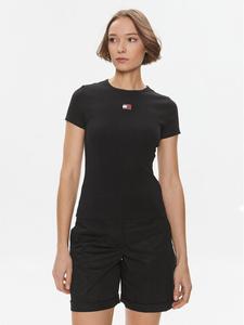 Футболка узкого кроя Tommy Jeans, черный