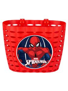 Детская велосипедная корзина Spiderman - 20х13х13 см, красная
