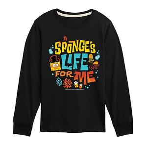 Футболка с длинным рукавом Sponge's Life for Me The Spongebob Movie: Search for Squarepants Nickelodeon, Black