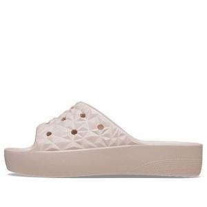 Тапочки classic platform slides 'pink' Crocs, розовый