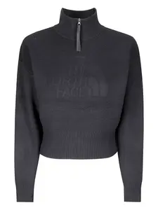 Свитер с воротником на молнии The North Face, черный