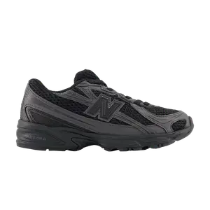 Кроссовки New Balance 740 Bungee Lace Little Kid, Black Cement