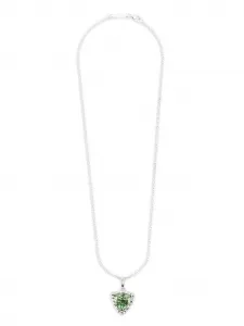 Ожерелье с турмалином триллион Darkai, серебристый