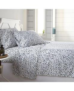 Ботанический сад, набор из 4 простыней с принтом Southshore Fine Linens, коричневый