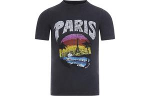 Футболка Balenciaga Graphic Printed, черный