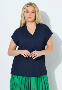 Базовая футболка kelchkragen vausschnitt halbarm Ulla Popken, Marine