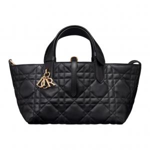 DIOR Кожаная сумка через плечо женская черная