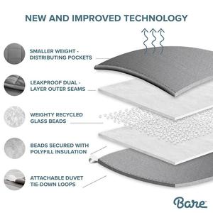 Одеяло Bare Home весом 17 фунтов, цвет Minky Grey