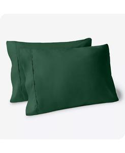 Ультрамягкие наволочки с двойной щеткой Bare Home, зеленый